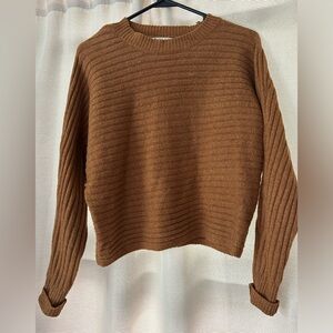 Tan cropped sweater